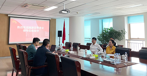 濟(jì)南高新區(qū)黨工委委員、管委會(huì)副主任張磊蒞臨和普威視參觀調(diào)研